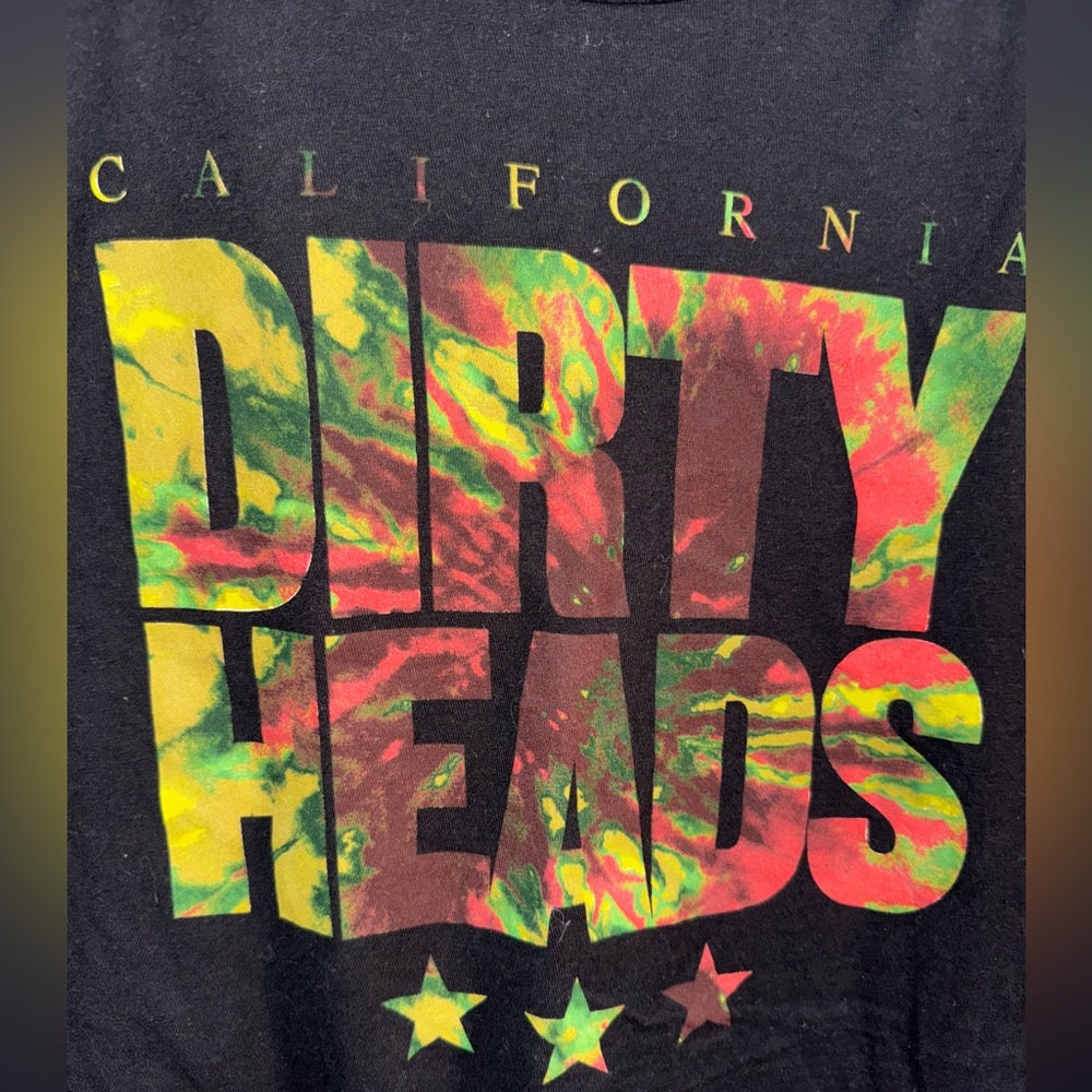 Dirty Heads Tie Dye reggae rap rock band tour merch shirt hoodie Worn- size med - Picture 2 of 3